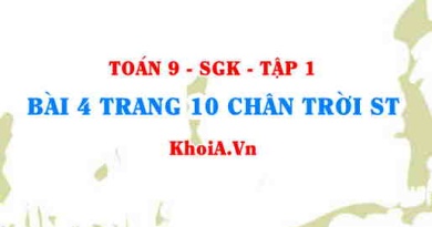 Bài 4 trang 10 Toán 9 Chân trời sáng tạo Tập 1